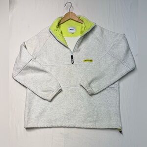 Butter Goods 1/4 Zip Crew Neck  Sweatshirt Men’s Size XL Color Grey